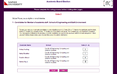 ballot form