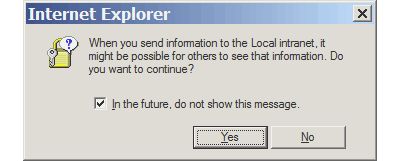 warning box